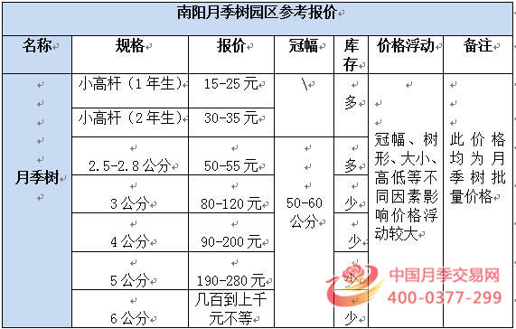 月季價(jià)格行情(圖1)